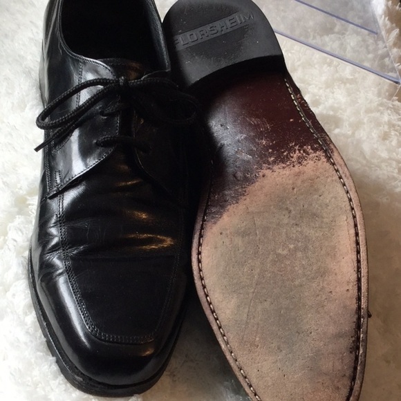Florsheim black leather dress shoes 10 - Picture 4 of 4